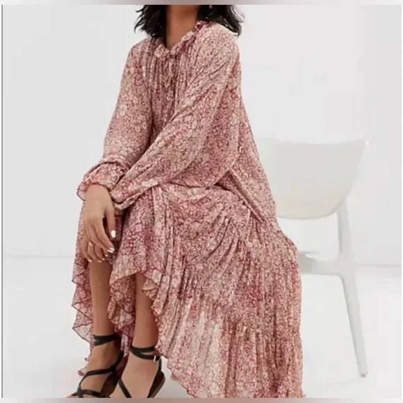 Free People Feeling Groovy Maxi Dress - Red - Picture 6 of 8